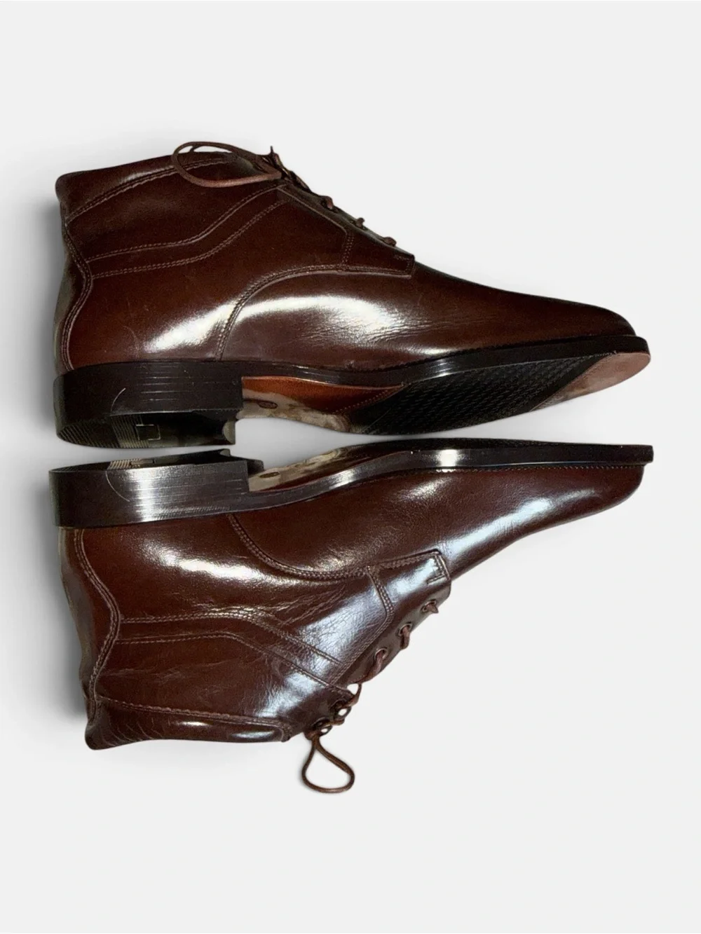 Vintage Giorgio Brutini Men’s Brown Leather Ankle Dress Boots Size 13 Academia